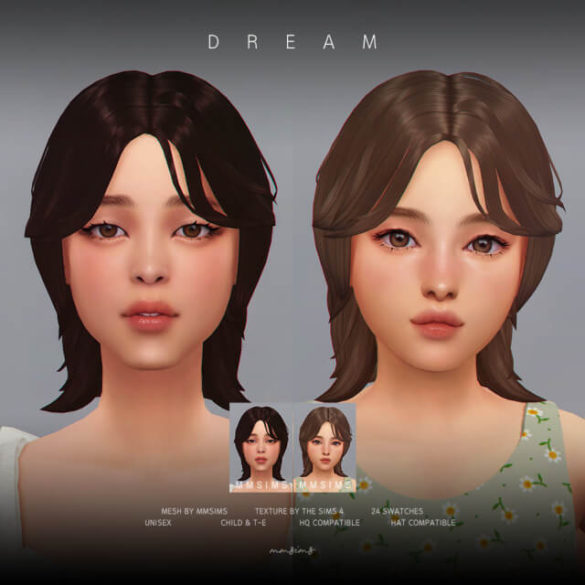 s4cc mmsims hair dream maxis match