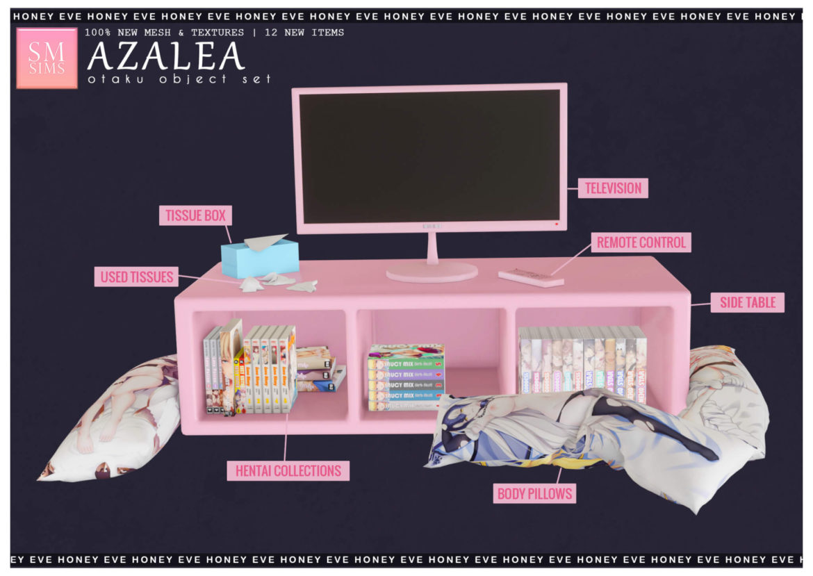 Azalea Otaku Object Set