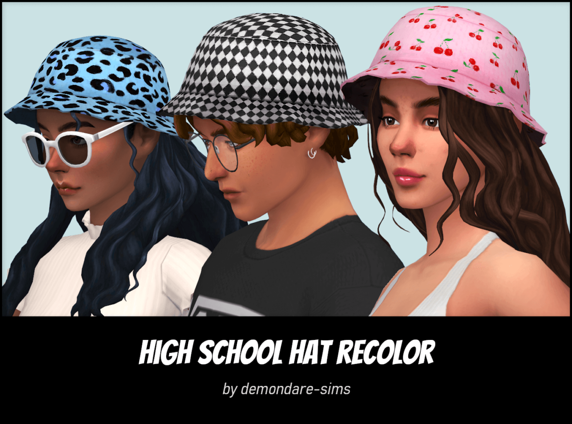 high school hat recolor