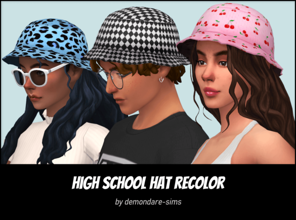high school hat recolor