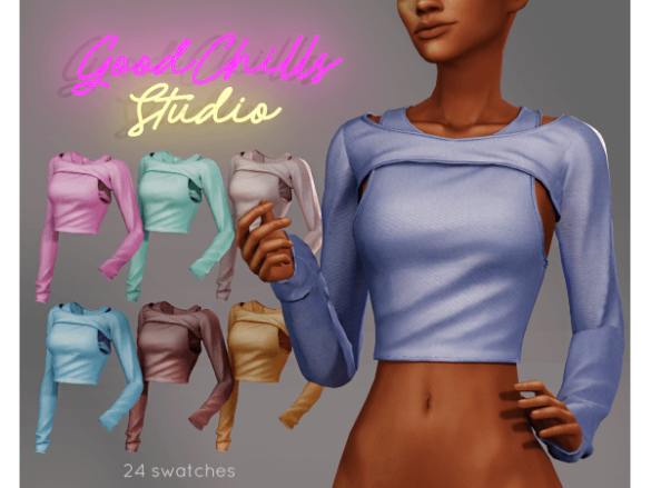 Top Cut Out Long sleeve