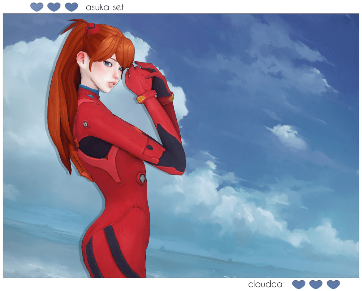 asuka set x asuka hair
