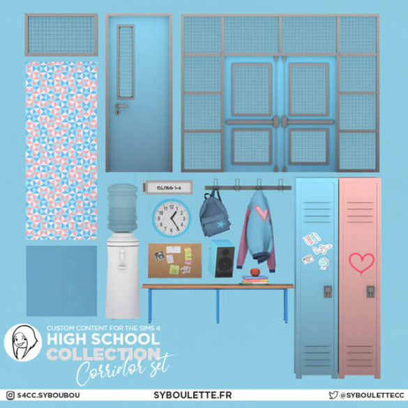highschool collection corridor set part 1
