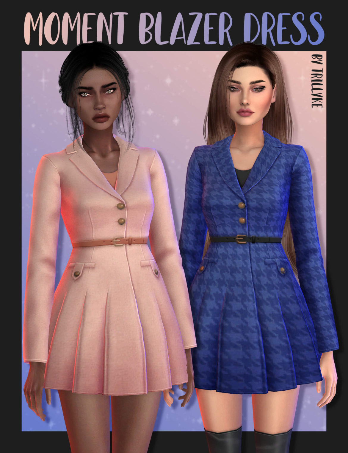 moment blazer dress l