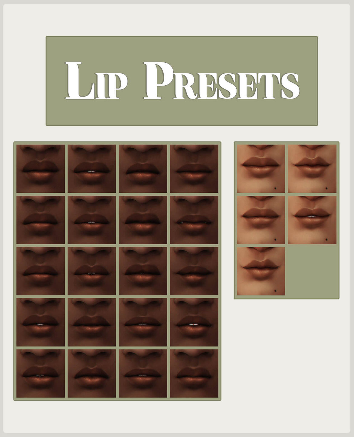 more lip presets