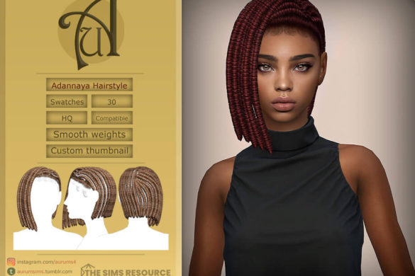 Sims 4 braids hairstyle - MiCat Game