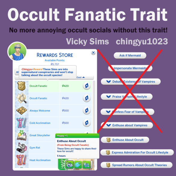 Occult Fanatic Trait V2
