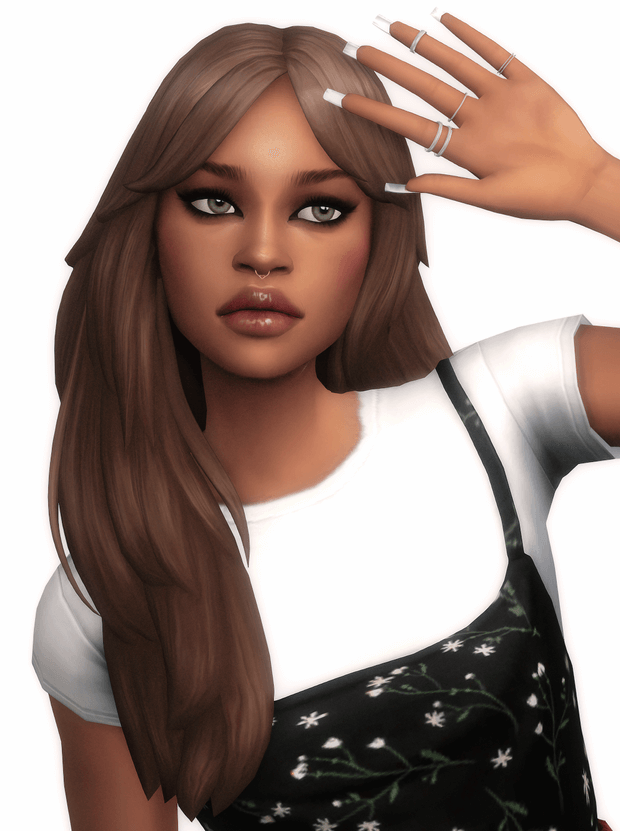 katrina hair(s) maxis match by arethabee - MiCat Game
