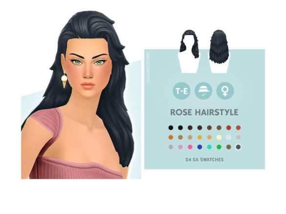Rose Hairstyle simcelebrity00