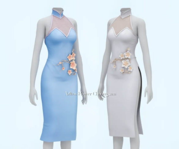 Flower cheongsam