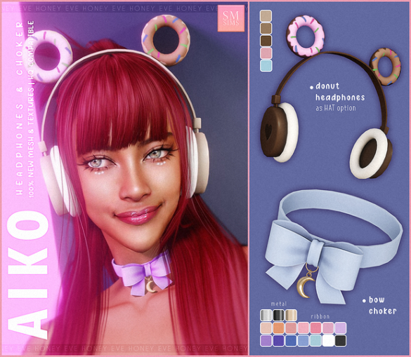 Aiko Donut Headphones & Choker