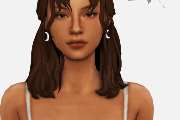 Sims 4 hallowsims skysims 186 hair clayified - MiCat Game