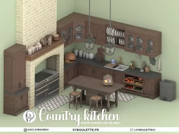 COUNTRY KITCHEN CC SIMS 4