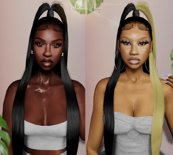 Maloni UpDown Pony xxblacksims sims 4 cc