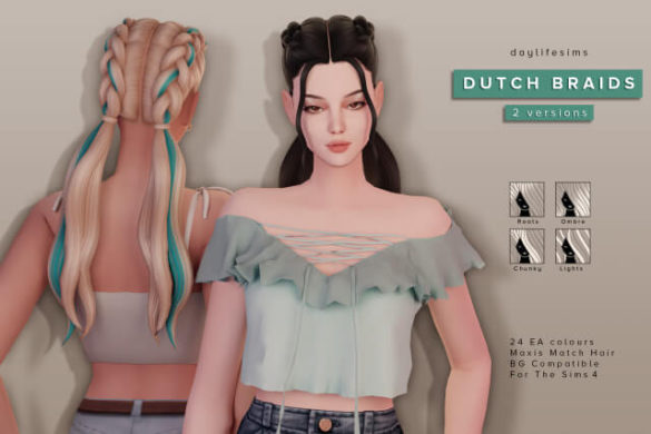 DUTCH BRAIDS - 2 versions