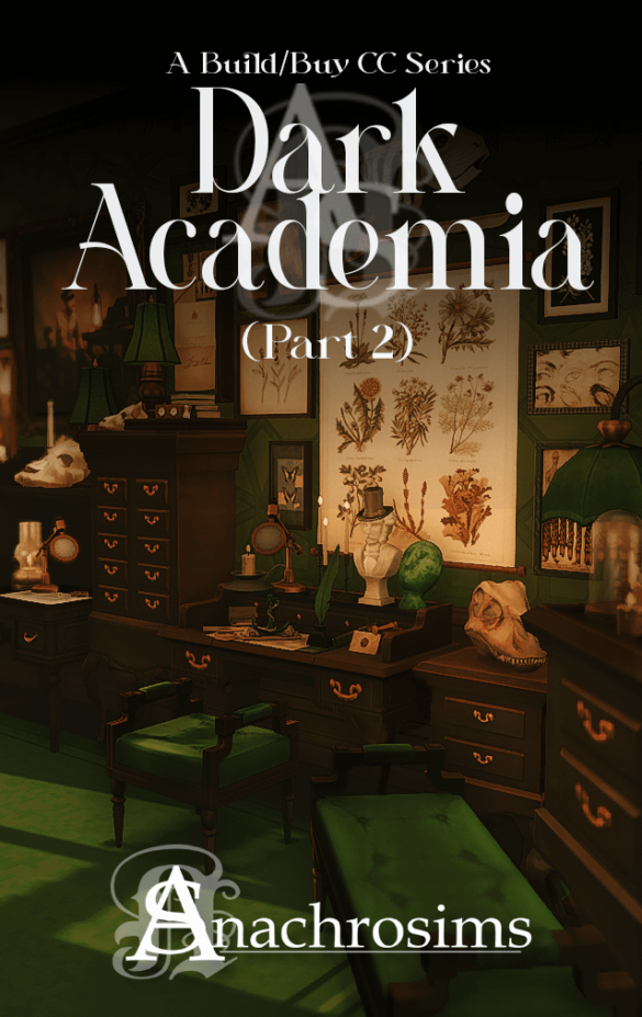 [TS4CC] DARK ACADEMIA PART 2