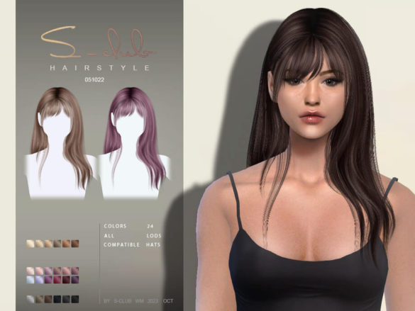 Long Straight hair Amanda 051023