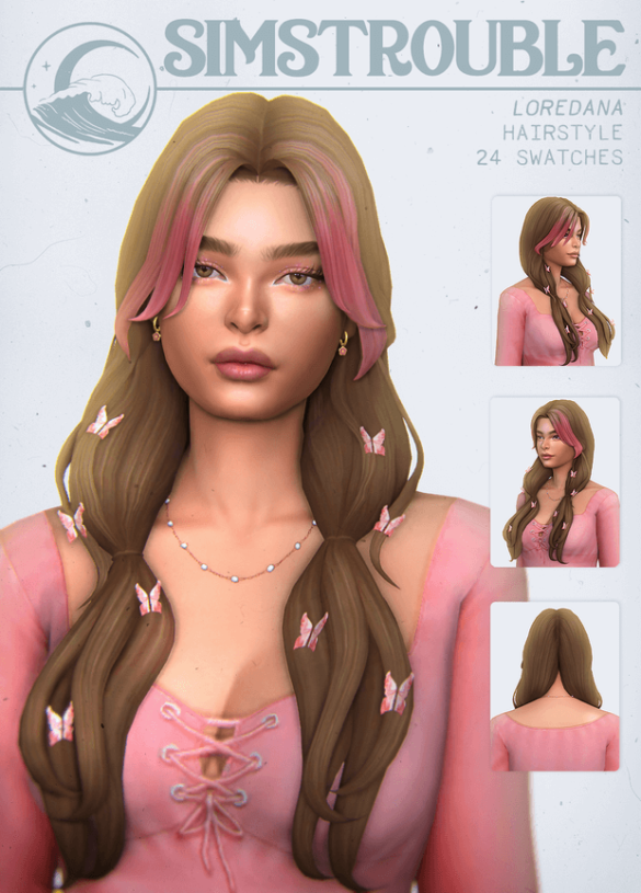 Loredana Hairstyle by simstrouble