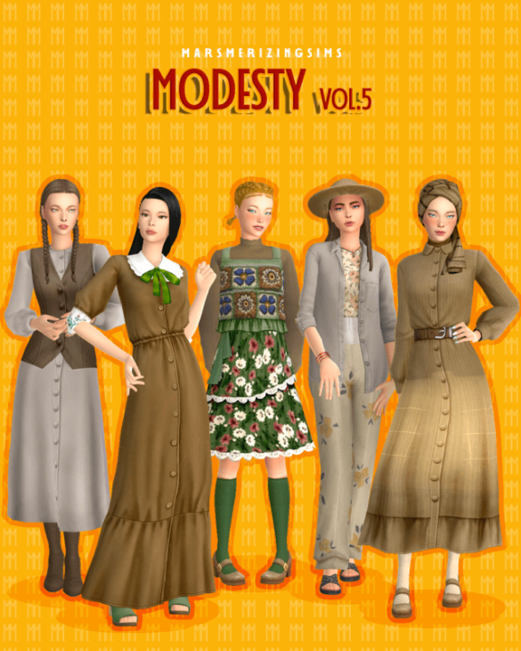 Modest outfit with Mori Kei-esque theme