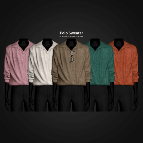 Polo Sweater · Hanging Horn-Rimmed Glasses
