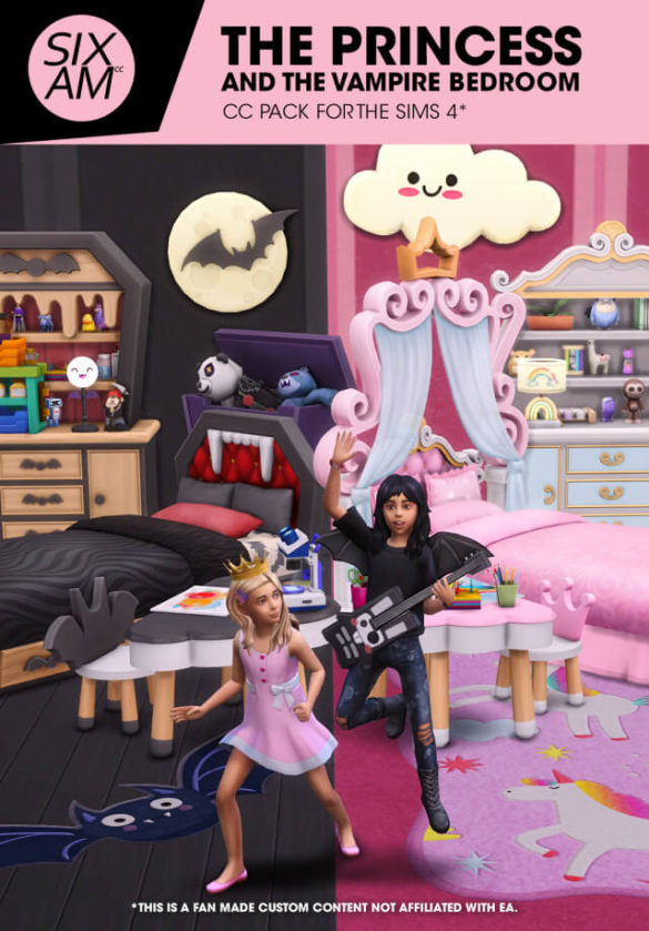 The Princess and the Vampire Kids Bedroom