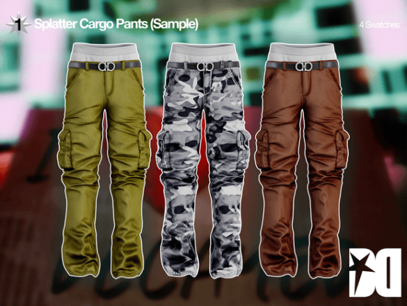 Splatter Cargo Pants