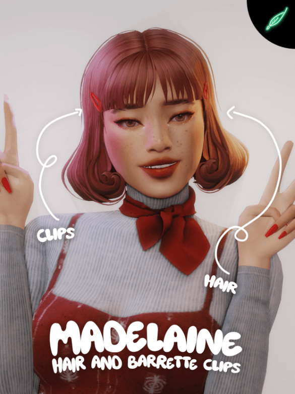 madelaine hair and barrette clips