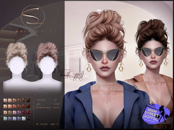 SHOPPING Updo hairstyle 011124 by S-Club