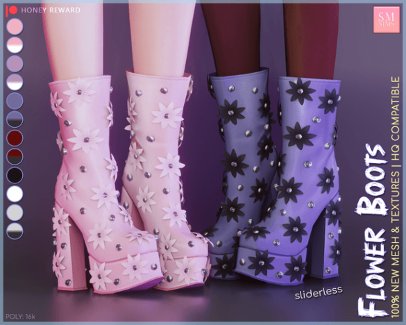 HONEY | Flower Boots