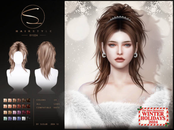 (WINTER)Bouffant hairstyle 0121224 by S-CLUB