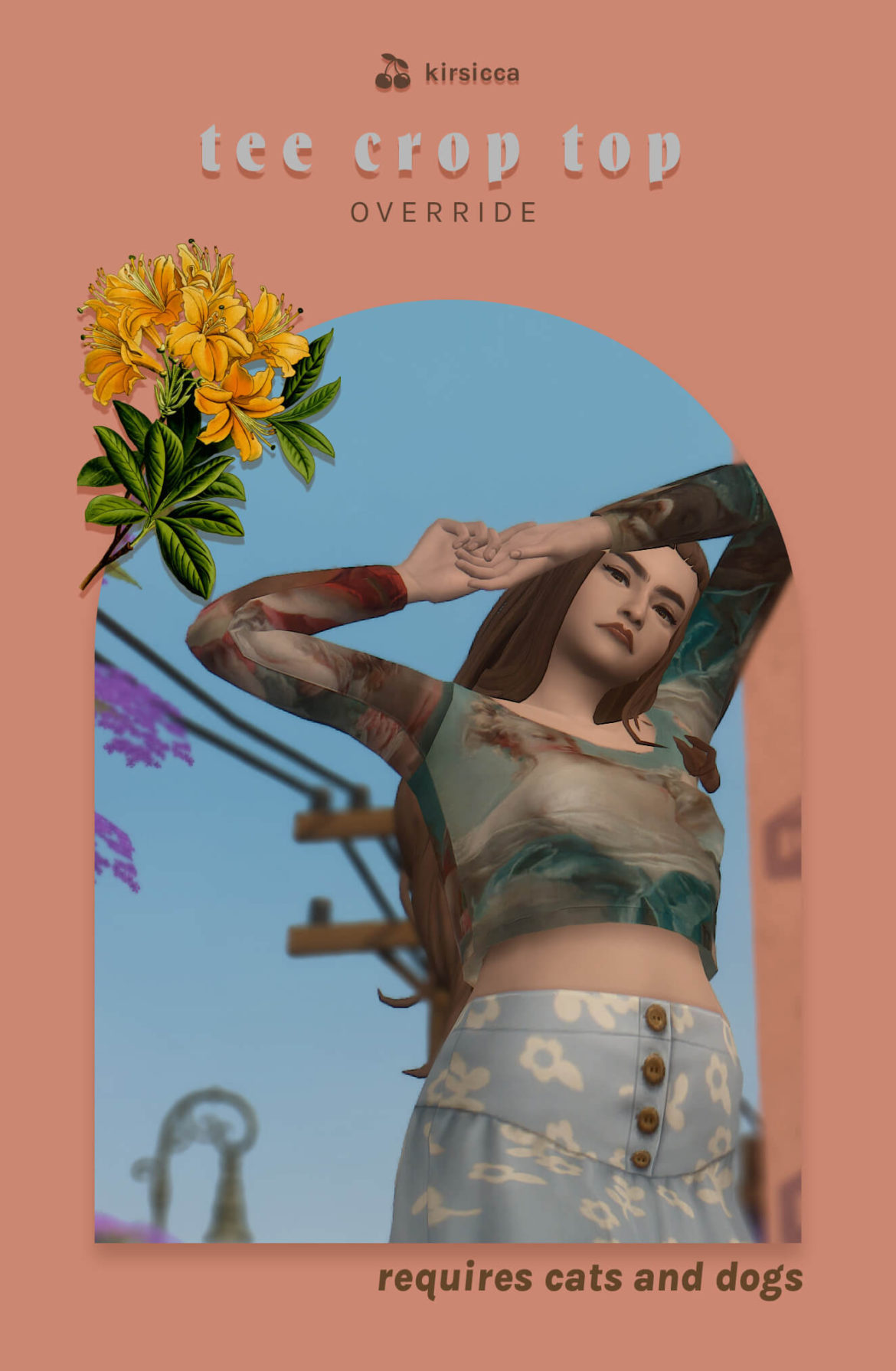 tee crop top override