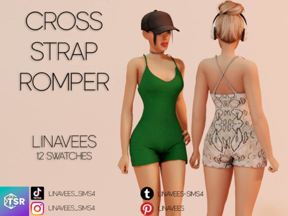 DREAM - CROSS STRAP ROMPER