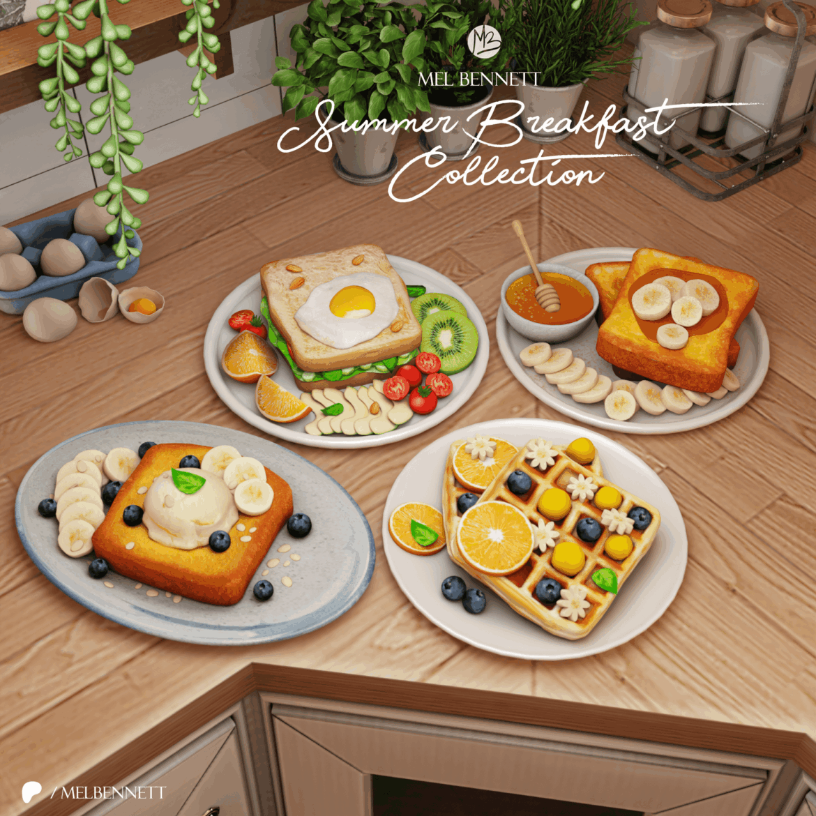 Sims 4 Summer Breakfast Collection