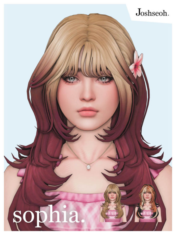 Sophia Hair, Accessory, and Ombre/Calico Overlay