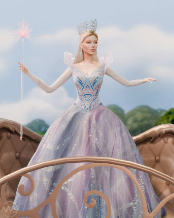 wicked for good glindas gown