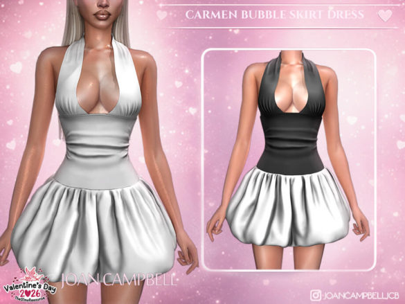 CARMEN BUBBLE SKIRT DRESS