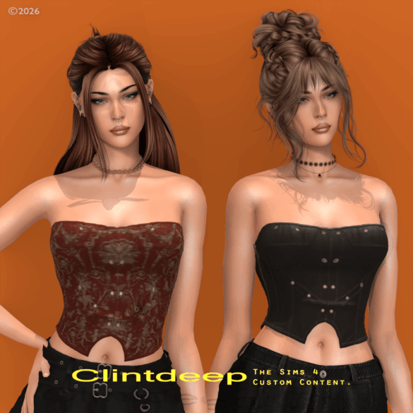 Clintdeep TS4 CC Zara Corset
