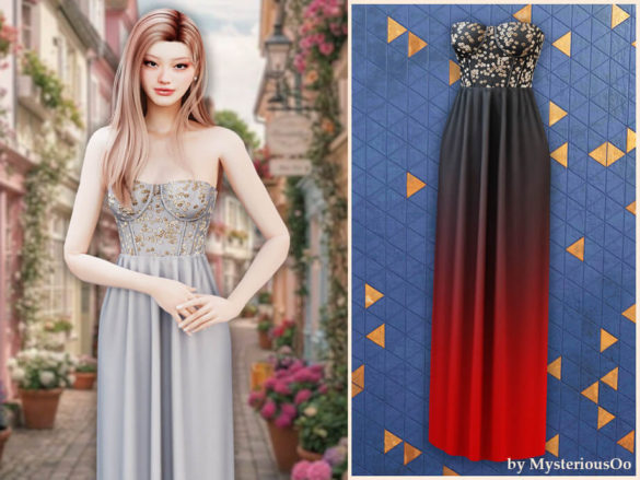 Starlight cascade gown